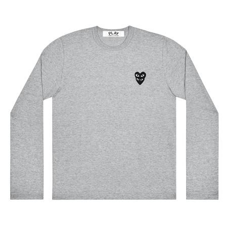 Play Comme des Garçons Double Eye Black Heart Long-sleeve Sweatshirt