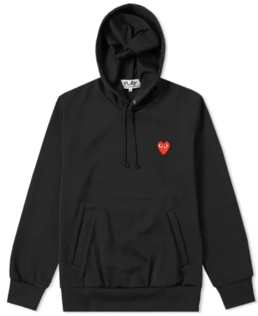 Comme des Garcons Play Pullover Black Hoodie